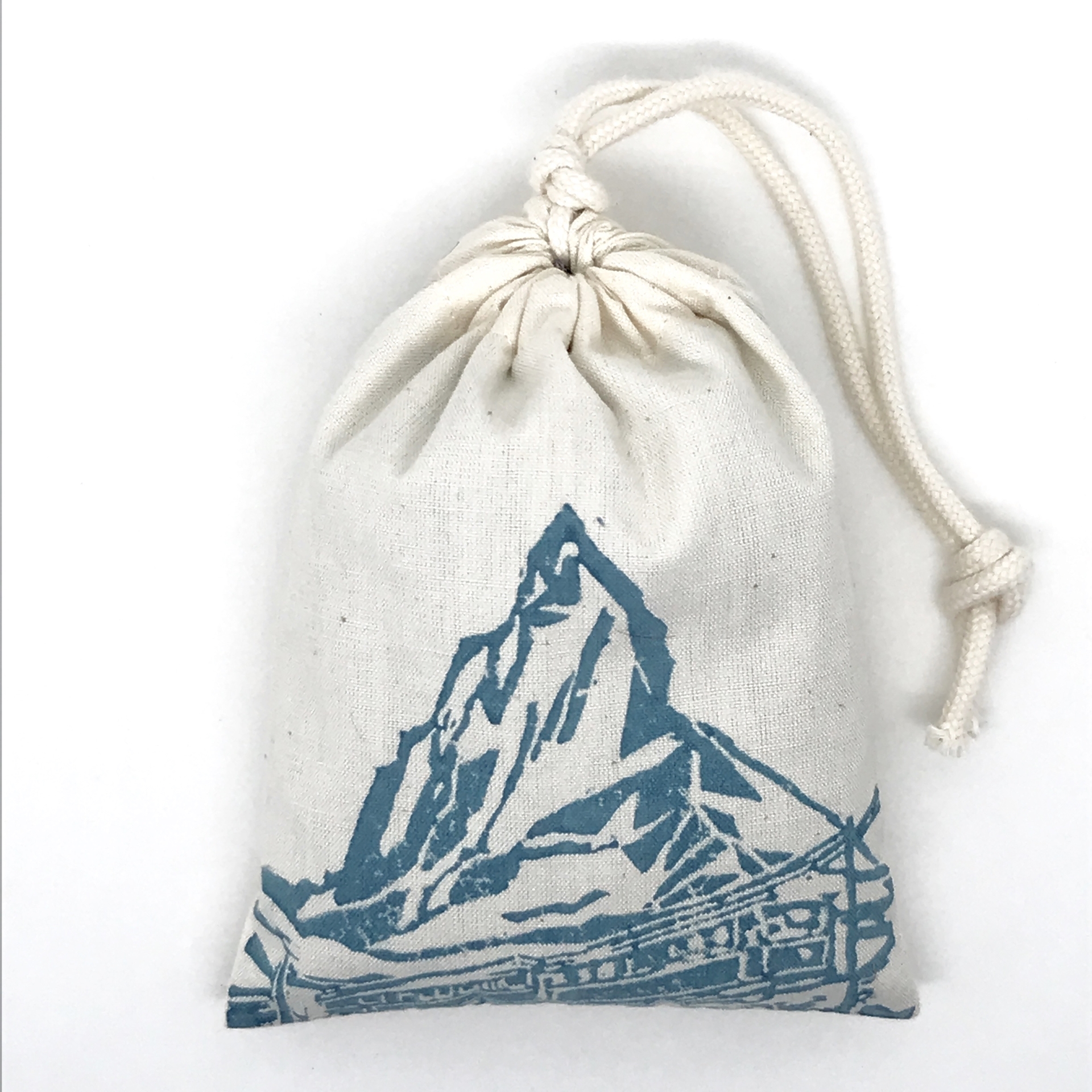Baumwollbeutel mit Bio-Lavendel aus der Provence, Matterhorn Blau